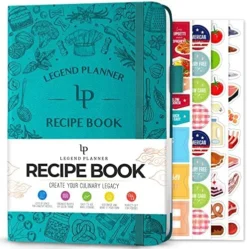 Recipe Book – Blank Family Cookbook To Write In Your Own Recipes – Empty Cooking Journal – Personalized Cooking Notebook, Hardcover, A5, 58 Recipes In Total (Dark Teal) -Kitchen Island Sale 61693NX9X5L. AC