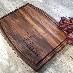 Custom Cutting Board. Personalized Cutting Board. Wedding Gifts. Bridal Shower Gifts. (Walnut, 11"x17" With Juice Groove) -Kitchen Island Sale 617cmcMFc9S