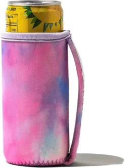 Tall Can Cuff Covers Reusable Insulator With Handle: Neoprene Can Coosies With Insulated Sleeves For Soda, Water Bottle, Beer, Other 16 Oz Tall Can Beverages (Sunflower Tie Dye, Tall 16oz) -Kitchen Island Sale 618AvHJKWqL. AC