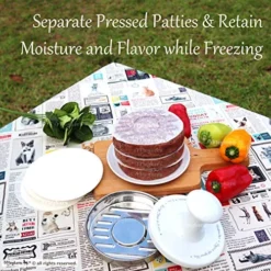 Wax Patty Paper Sheets For 5 Inches Burger Press - 500 Pcs Round Hamburger Patty Paper To Separate Frozen Pressed Patties - Circle Burger Paper For Easy Release From Patty Maker Mold 11 Wax Patty Paper Sheets For 5 Inches Burger Press - 500 Pcs Round Hamburger Patty Paper To Separate Frozen Pressed Patties - Circle Burger Paper For Easy Release From Patty Maker Mold -Kitchen Island Sale 618E7nS9BPL