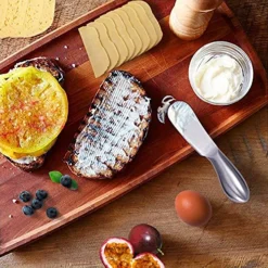 14 Pieces Cheese Butter Spreader Knife Set, Stainless Steel Cheese Butter Spreader Knives Cheese Slicer And Handles Mini Serving Tongs Spoons And Forks For Butter, Cheese And Pastry Making (B) -Kitchen Island Sale 6193vt7u95S