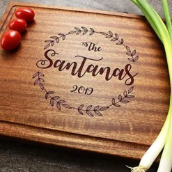 Personalized Cutting Board, Handmade Cutting Board - Personalized Gifts - Wedding Gifts For The Couple, Christmas Gifts, Gift For Parents, Anniversary Gift (6. #4 Couple Romantic Heart Design) -Kitchen Island Sale 61AQx8y465L