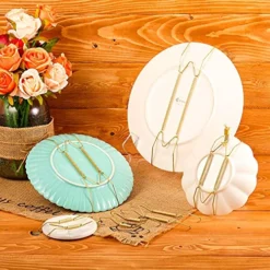 20 Pieces 20 Pieces Plate Hangers 4/5, 6, 8, 10 Inches Invisible Wall Plate Hangers Stainless Decorative Wire Plate Hangers With 20 Pieces Hangers Hook With Nails For Antique Plates And Art (Gold) -Kitchen Island Sale 61BK8XQpYdS