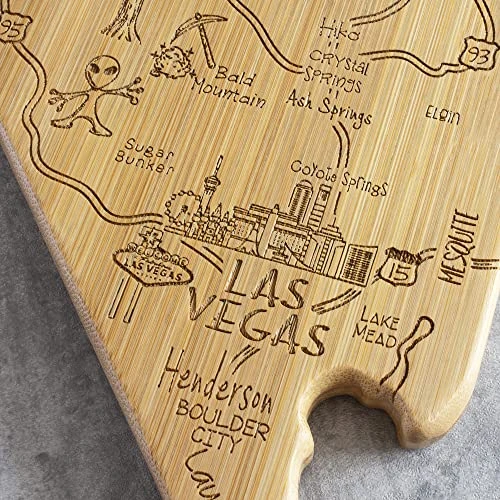 Destination Nevada State Shaped Serving And Cutting Board, Includes Hang Tie For Wall Display 6 Destination Nevada State Shaped Serving And Cutting Board, Includes Hang Tie For Wall Display - Image 6