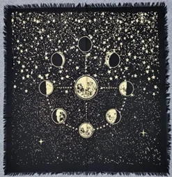 Ltar Cloth 36x36 Inches Moon Phases Celestical Deck Alter Square Wall Hanging Tablecloth Sacred Place Home Décor Moon Faces Premium Tarot Cloth Spirituall -Kitchen Island Sale 61DyMmbS9NL. AC