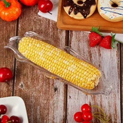 12 Pieces Corn Cob Holders And Dish Set Transparent Dish Stainless Steel Skewer Needle BBQ Tool And Plastic Corn Tray 11 12 Pieces Corn Cob Holders And Dish Set Transparent Dish Stainless Steel Skewer Needle BBQ Tool And Plastic Corn Tray -Kitchen Island Sale 61Fh67m8qFL