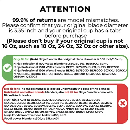 16 Oz Single Serve Blender Cups For Shakes And Smoothies - 2Pcs Ninja Blender Cups Replacement With Flip Top Lid Parts - Single Serve Cup Lid For BL770 BL780 BL660 BL740 BL810 Nutri Ninja Blenders 3 16 Oz Single Serve Blender Cups For Shakes And Smoothies - 2Pcs Ninja Blender Cups Replacement With Flip Top Lid Parts - Single Serve Cup Lid For BL770 BL780 BL660 BL740 BL810 Nutri Ninja Blenders - Image 3