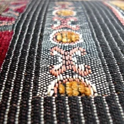 Farmhouse Table Runner, 13x60 Inches Luxury Double Layer Cotton Jacquard Boho Table Runner With Tassel Golden Illusion Collection For Coffee Table Dresser Decor -Kitchen Island Sale 61HYgF2QRcL