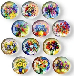 12Pcs Glass Strong Magnetic Refrigerator Magnet Fridge Sticker - Round Life Tree Glass Fridge Decoration, Office Whiteboard Magnet, Cabinet Magnet, Dishwasher Magnet, Cabinet Cute Locker Magnet… -Kitchen Island Sale 61IbNNP1KRS. AC