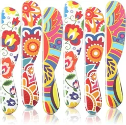 6 Pieces Melamine Butter Spreader Plastic Butter Spreader 6 Inch Fun Vibrant Colorful Butter Knife Versatile Butter Knife Spreader For Cream Cheese, Jelly, Mayo, Frosting, Sandwich (Vibrant Style) -Kitchen Island Sale 61K0R3w7U1L. AC