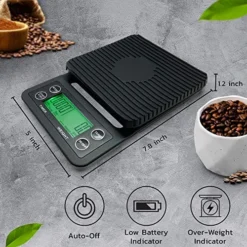 Digital Food & Coffee Scale In Grams & Ounces W/Timer - True Multifunctional Kitchen Scale -Kitchen Island Sale 61K1VXAAelL