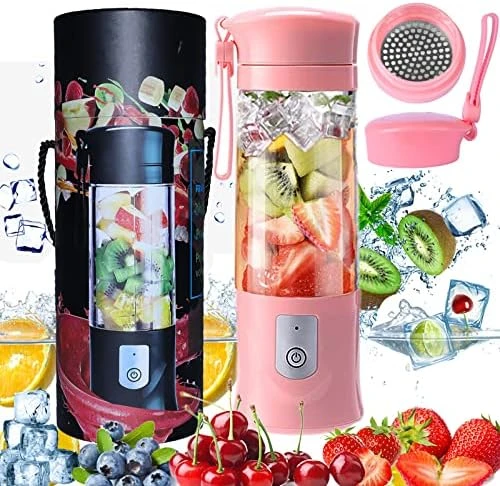 Blend Portable Blender Jet For Shakes And Smoothies, USB Rechargeable Travel Juicer Cup Electric Mini Personal Size Blenders Frozen Fruit Ice Mixer Baby Food Mixing Machine With 6 Blades For Sports Travel And Outdoors 13.5oz (Purple) 7 Blend Portable Blender Jet For Shakes And Smoothies, USB Rechargeable Travel Juicer Cup Electric Mini Personal Size Blenders Frozen Fruit Ice Mixer Baby Food Mixing Machine With 6 Blades For Sports Travel And Outdoors 13.5oz (Purple) - Image 7