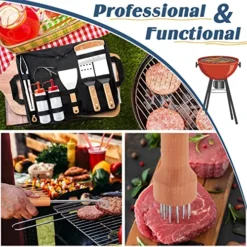 26Pcs Griddle Accessories Kit, Joyfair Flattop Grill Accessory Tools Set For Outdoor Camping BBQ, Include Melting Domes, Stainless Steel Spatula, Scraper, Cast Iron Burger Press, Storage Bag -Kitchen Island Sale 61PqxVK1P8L