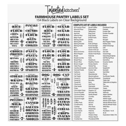 154 Farmhouse Food Storage Labels For Pantry Containers, Preprinted Black On Clear All Caps Household Stickers + Expiration Dates + Numbers For Kitchen Organization Jars (Water Resistant) 6 154 Farmhouse Food Storage Labels For Pantry Containers, Preprinted Black On Clear All Caps Household Stickers + Expiration Dates + Numbers For Kitchen Organization Jars (Water Resistant) -Kitchen Island Sale 61RDn96DnBL