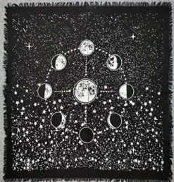 Ltar Cloth 36x36 Inches Moon Phases Celestical Deck Alter Square Wall Hanging Tablecloth Sacred Place Home Décor Moon Faces Premium Tarot Cloth Spirituall -Kitchen Island Sale 61TIBeEuUL. AC