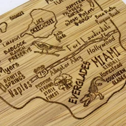 Florida State Puzzle 4 Piece Bamboo Coaster Set With Case -Kitchen Island Sale 61Uk1HAWRRL