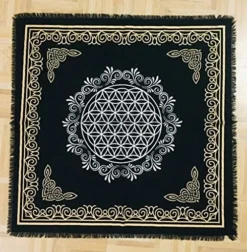 Altar Cloth Triple Moon Pentagram Goddess Witchcraft Alter Tarot Spread Top Cloth Wiccan Square Spiritual 18 By 18 Sacred Cloth (Triple Moon Pentagram Gold Silver) -Kitchen Island Sale 61VSgokhbZL. AC