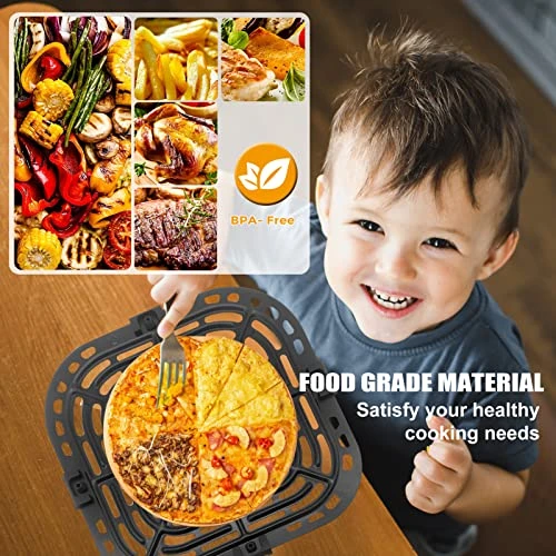 Original Air Fryer Grill Pan For Instant Pot Vortex Plus 6 In 1 6 QT Gourmia GAF685 GAF735 6 QT Air Fryer, Air Fryer Accessories Replacement Tray Rack Parts Grill Plate Crisper Plate, Dishwasher Safe 2 Original Air Fryer Grill Pan For Instant Pot Vortex Plus 6 In 1 6 QT Gourmia GAF685 GAF735 6 QT Air Fryer, Air Fryer Accessories Replacement Tray Rack Parts Grill Plate Crisper Plate, Dishwasher Safe - Image 2