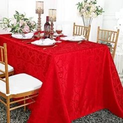 90 Inch X 132 Inch Rectangular Versailles Chopin Jacquard Damask Polyester Tablecloths Table Cover Linens For Restaurant Kitchen Dining Wedding Party Banquet Events - Champagne -Kitchen Island Sale 61Z5DmX5 TL. AC 2