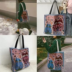 GRHOSE Dogs Cats Canvas Tote Bag Large Capacity Women Casual Shoulder Bag Travel Handbag Heavy Duty Shopping Grocery Bags -Kitchen Island Sale 61cwO7WxqQL
