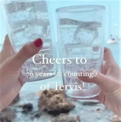 Tervis Retro Camping Insulated Tumbler With Wrap And Blue Lid, 16oz Mug, Clear -Kitchen Island Sale 61gNuOyxtoL