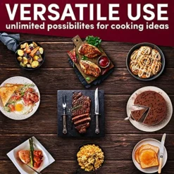 -8619 Non-Stick Deep Dish Heavy Duty Electric Skillet With Tempered Glass Vented Lid And Easy-Pour Spout, Dishwasher Safe, 1500W, 8 Quart, Rectangle 16" X 13", Black -Kitchen Island Sale 61irQhPsgFS