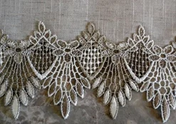 Lace 54" Table Runner Dresser Scarf Neutral Earth Tones European Lace -Kitchen Island Sale 61kSKbBCL4L