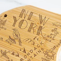 Destination New York State Shaped Serving And Cutting Board, Includes Hang Tie For Wall Display 9 Destination New York State Shaped Serving And Cutting Board, Includes Hang Tie For Wall Display -Kitchen Island Sale 61ku2EdqpKL