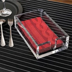 Acrylic Guest Towel Napkin Holder,Clear Bathroom Paper Hand Towels Storage Tray Modern Buffet Napkin Caddy,Fancy Flat Napkin Holders For Kitchen Or Dining Room,9x5.5x2.5 Inch,Pack Of 1 -Kitchen Island Sale 61l7lzCrbuL