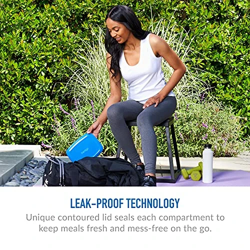 Fresh – Leak-Proof, Versatile 4-Compartment Bento-Style Lunch Box With Removable Divider, Portion-Controlled Meals For Teens And Adults On-The-Go – BPA-Free, Food-Safe Materials (Blue) 4 Fresh – Leak-Proof, Versatile 4-Compartment Bento-Style Lunch Box With Removable Divider, Portion-Controlled Meals For Teens And Adults On-The-Go – BPA-Free, Food-Safe Materials (Blue) - Image 4