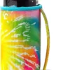 Tall Can Cuff Covers Reusable Insulator With Handle: Neoprene Can Coosies With Insulated Sleeves For Soda, Water Bottle, Beer, Other 16 Oz Tall Can Beverages (Sunflower Tie Dye, Tall 16oz)
