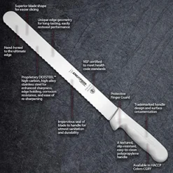 12" Scalloped Slicer, S140-12SC-PCP, SANI-SAFE Series -Kitchen Island Sale 61pkVT92kGL