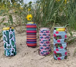 Arty Girl Kim Slim Can Coolers - Neoprene Insulated Slim Can Cooler For Tall Skinny 12oz Cans Like Truly Hard Seltzers And Red Bull - 4 Pack Camper -Kitchen Island Sale 61q60zk5eyL