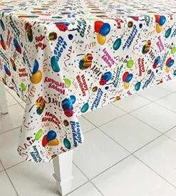 70 X 108 Inch Happy Birthday Tablecloth White Restaurant Quality Fabric Machine Wash And Dry No Wrinkles No Iron No Stains Made In USA Birthday Party Supplies 15 70 X 108 Inch Happy Birthday Tablecloth White Restaurant Quality Fabric Machine Wash And Dry No Wrinkles No Iron No Stains Made In USA Birthday Party Supplies -Kitchen Island Sale 61qqkP9RjXS. AC 1