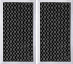 Microwave Charcoal Filter Replacement For GE JX81A, WB2X9883 Microwave Filter 11.15" X 6.1" (2-Pack)
