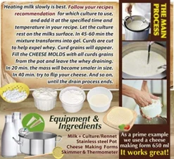 16 Pcs Cheesemaking Kit №3 Butter Punched Сheese Mold Press Strainer Cheese Tofu Press Mold Cheese Making Kit 9 16 Pcs Cheesemaking Kit №3 Butter Punched Сheese Mold Press Strainer Cheese Tofu Press Mold Cheese Making Kit -Kitchen Island Sale 61yvksWWohL