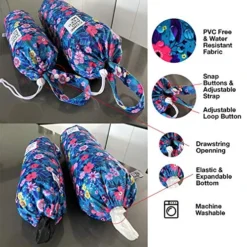 2pcs Waterproof Plastic Grocery Trash Bag Holder Shopping Carrier Holder Organizer Kitchen Storage Bag Dispenser Multiple Designs Sizes Flowers -Kitchen Island Sale 61z2uoDZ90L