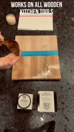 Wood Butter Cutting Board Wax Conditioner For Cutting Boards And Wooden Kitchen Tools 4 Oz. Food Grade Protective Mineral Oil Beeswax For Wooden Cutting Boards, Surfaces, And Tools. -Kitchen Island Sale 71T24hqGDJL